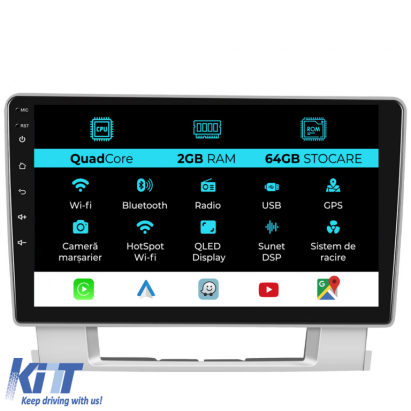 Navigatie Dedicata Opel Astra J (2010 - 2015), 9Inch, 2Gb Ram, 64Gb Stocare, Carplay Performance AutoTuning