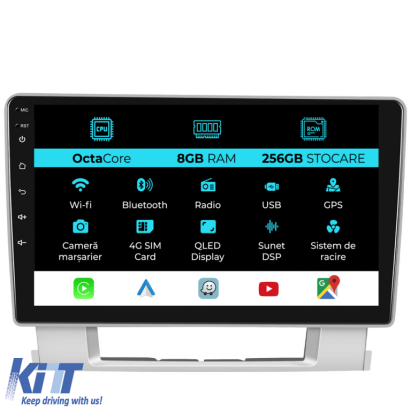 Navigatie Dedicata Opel Astra J (2010 - 2015), 9Inch, 8Gb Ram, 256Gb Stocare, Carplay Performance AutoTuning