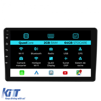 Navigatie Dedicata Citroen C5 (2008 - 2017), 9Inch, 2Gb Ram, 64Gb Stocare, Carplay Performance AutoTuning