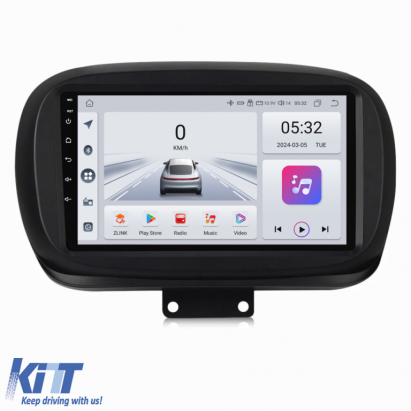Navigatie Dedicata Fiat 500x (2014 - 2020), 9Inch, 4Gb Ram, 64Gb Stocare, Carplay Performance AutoTuning