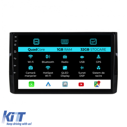Navigatie Dedicata Skoda Kodiaq (2016-2024), 10Inch, 1Gb Ram, 32Gb Stocare, Carplay Performance AutoTuning