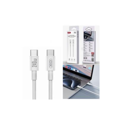 Cablu pentru incarcare 240W Quick Charge si transfer date Type-C la Type-C Cod: XO-NB-Q298 Automotive TrustedCars