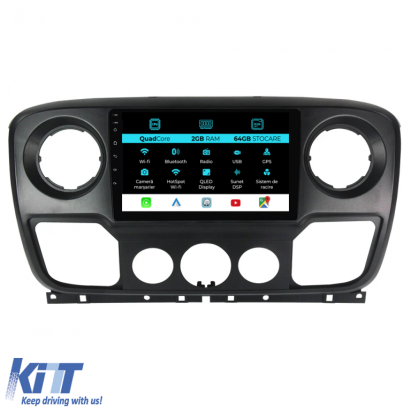 Navigatie Dedicata Opel Movano Renault Master Nissan NV400 (2010-2020), 10Inch, 2Gb Ram, 64Gb Stocare, Carplay Performance AutoTuning