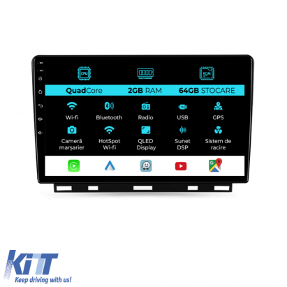 Navigatie Dedicata Renault Clio 5 (2019 - 2024), 9Inch, 2Gb Ram, 64Gb Stocare, Carplay Performance AutoTuning