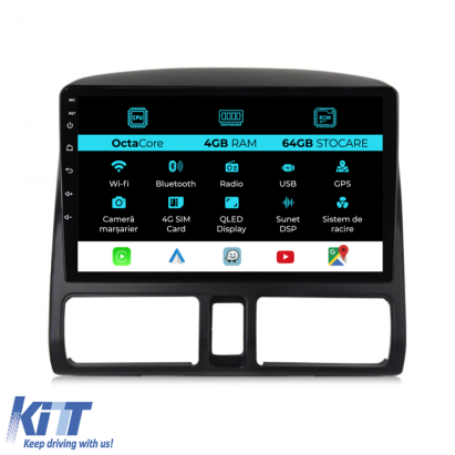 Navigatie Dedicata Honda CR-V (2001 - 2006), 9Inch, 4Gb Ram, 64Gb Stocare, Carplay Performance AutoTuning