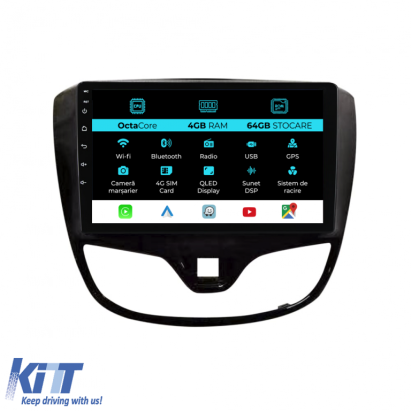 Navigatie Dedicata Opel Karl (2015 - 2019), 9Inch, 4Gb Ram, 64Gb Stocare, Carplay Performance AutoTuning