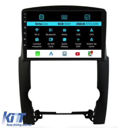 Navigatie Dedicata Kia Sorento (2009 - 2012), 9Inch, 8Gb Ram, 256Gb Stocare, Carplay Performance AutoTuning