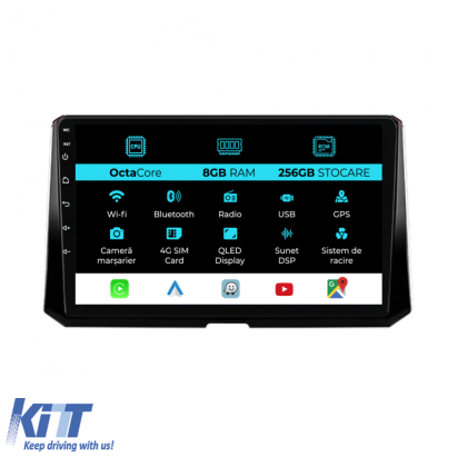 Navigatie Dedicata Toyota Corolla (2019 - 2025), 10Inch, 8Gb Ram, 256Gb Stocare, Carplay Performance AutoTuning