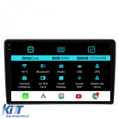 Navigatie Dedicata Ford Transit (2019-2025), 10Inch, 8Gb Ram, 256Gb Stocare, Carplay Performance AutoTuning