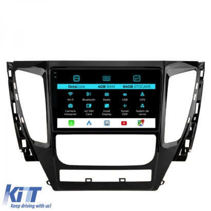 Navigatie Dedicata Mitsubishi Pajero (2016-2018), 9Inch, 4Gb Ram, 64Gb Stocare, Carplay Performance AutoTuning
