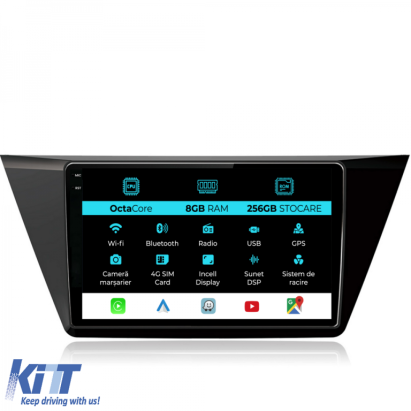 Navigatie Dedicata Volkswagen Touran (2015 - 2020), 10Inch, 8Gb Ram, 256Gb Stocare, Carplay Performance AutoTuning