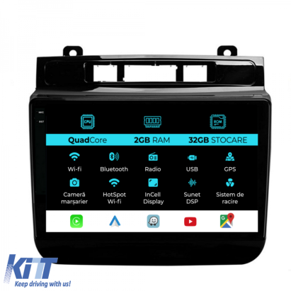 Navigatie Dedicata Volkswagen Touareg (2010-2018), 9Inch, 2Gb Ram, 32Gb Stocare, Carplay Performance AutoTuning