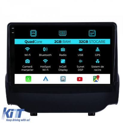 Navigatie Dedicata Ford EcoSport (2013-2016), 9Inch, 2Gb Ram, 32Gb Stocare, Carplay Performance AutoTuning
