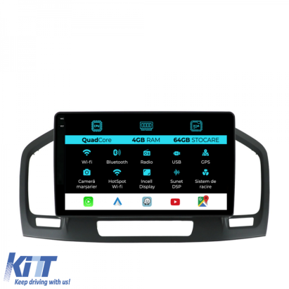 Navigatie Dedicata Opel Insignia (2008-2013),QuadCore, 9 Inch, 4Gb Ram, 64Gb stocare, Carplay Performance AutoTuning