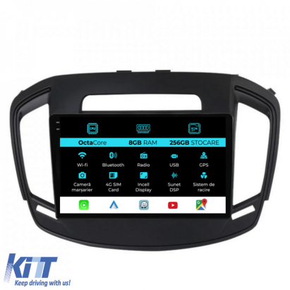 Navigatie Dedicata Opel Insignia (2013-2017), 9Inch, 8Gb Ram, 256Gb Stocare, Carplay Performance AutoTuning