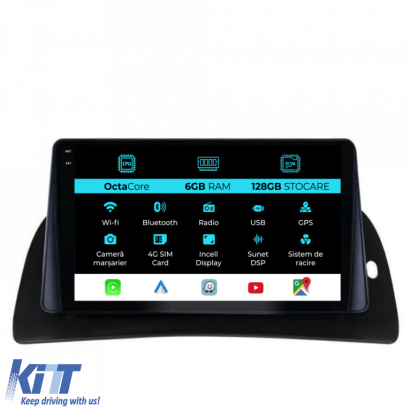 Navigatie Dedicata Renault Kangoo (2015-2020), 9Inch, 6Gb Ram, 128Gb Stocare, Carplay Performance AutoTuning
