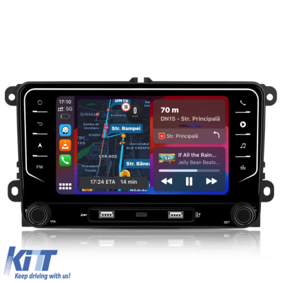 Navigatie Dedicata Volkswagen, QuadCore, 7Inch, 4Gb Ram, 64Gb stocare, Apple Carplay Android Auto Performance AutoTuning