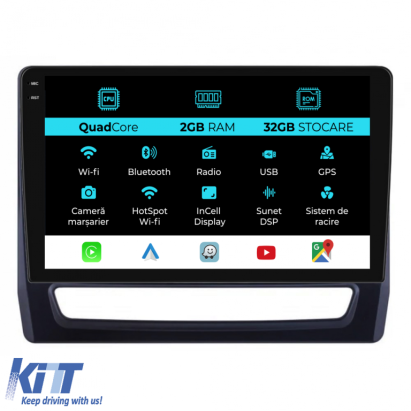 Navigatie Dedicata Mitsubishi ASX 2 (2019 - 2025), 10Inch, 2Gb Ram, 32Gb Stocare, Carplay Performance AutoTuning