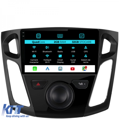 Navigatie  Dedicata Ford Focus 3 (2012-2018), 9Inch, 2Gb Ram, 32Gb Stocare, Carplay Performance AutoTuning