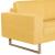 Set de canapele, 2 piese, galben, material textil GartenMobel Dekor