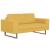 Set de canapele, 2 piese, galben, material textil GartenMobel Dekor