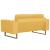 Set de canapele, 2 piese, galben, material textil GartenMobel Dekor