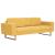 Set de canapele, 2 piese, galben, material textil GartenMobel Dekor