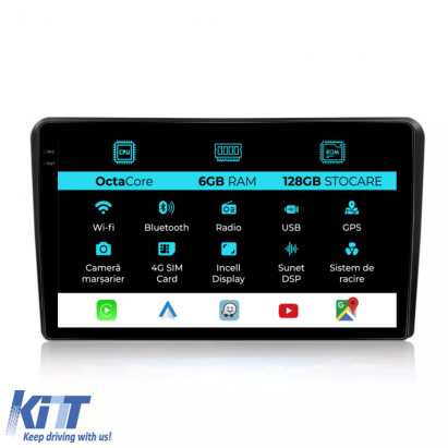 Navigatie Dedicata Citroen C5 (2008 - 2017), 9Inch, 6Gb Ram, 128Gb Stocare, Carplay Performance AutoTuning