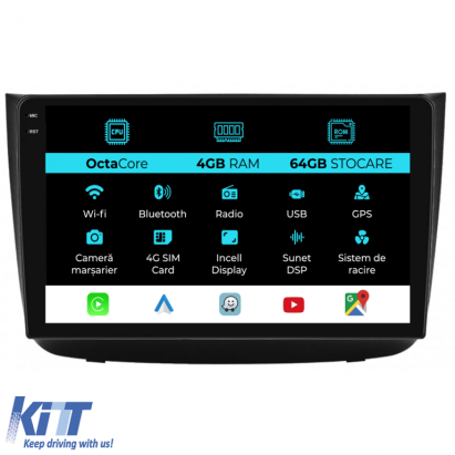 Navigatie Dedicata Mercedes Vito, Viano (2005-2015), 10Inch, 4Gb Ram, 64Gb Stocare, Carplay Performance AutoTuning