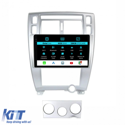 Navigatie Dedicata Hyundai Tucson (2006-2013), 9Inch, 6Gb Ram, 128Gb Stocare, Carplay Performance AutoTuning