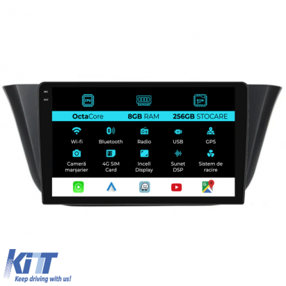 Navigatie Dedicata Iveco Daily (2014-2021), 9Inch, 8Gb Ram, 256Gb Stocare, Carplay Performance AutoTuning