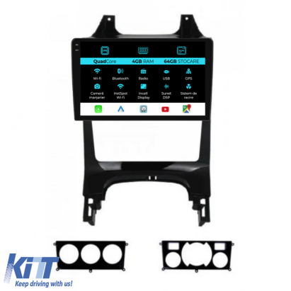 Navigatie Dedicata Peugeot 5008 3008 (2009-2016),QuadCore, 9Inch, 4Gb Ram, 64Gb Stocare, Carplay Performance AutoTuning