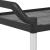 Cărucior cu 2 niveluri, negru, 99x50x97 cm, aluminiu GartenMobel Dekor