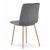 Set 4 scaune bucatarie/living, Artool, Libra, catifea, metal, gri si natur, 45x54x86.5 cm GartenVIP DiyLine