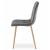 Set 4 scaune bucatarie/living, Artool, Libra, catifea, metal, gri si natur, 45x54x86.5 cm GartenVIP DiyLine