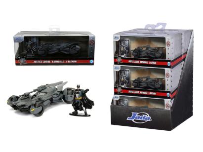 JADA DC JUSTICE LEAGUE SET FIGURINA BATMAN SI MASINUTA METALICA BATMOBILE SCARA 1 LA 32 SuperHeroes ToysZone