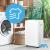 Dezumidificator si Purificator de Aer Wireless 2-in-1, Randament 20L/zi, Putere 330W, Anti-Mucegai, Control din Telefon