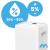 Dezumidificator si Purificator de Aer Wireless 2-in-1, Randament 20L/zi, Putere 330W, Anti-Mucegai, Control din Telefon