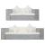 Set de canapea cu perne, 2 piese, gri, ratan natural GartenMobel Dekor