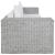 Set de canapea cu perne, 2 piese, gri, ratan natural GartenMobel Dekor
