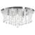 Lustră cu mărgele de cristal, argintiu, rotund, 4 becuri x G9 GartenMobel Dekor