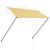 Copertină retractabilă cu LED, galben și alb, 250 x 150 cm GartenMobel Dekor