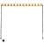 Copertină retractabilă cu LED, galben și alb, 250 x 150 cm GartenMobel Dekor
