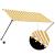 Copertină retractabilă cu LED, galben și alb, 250 x 150 cm GartenMobel Dekor