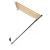 Copertină retractabilă cu LED, galben și alb, 250 x 150 cm GartenMobel Dekor
