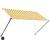 Copertină retractabilă cu LED, galben și alb, 250 x 150 cm GartenMobel Dekor