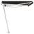 Copertină retractabilă manual cu LED, antracit, 500x300 cm GartenMobel Dekor