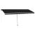 Copertină retractabilă manual cu LED, antracit, 500x300 cm GartenMobel Dekor
