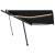 Copertină retractabilă manual cu LED, antracit, 500x300 cm GartenMobel Dekor