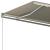 Copertină autonomă retractabilă automat, crem, 600x350cm GartenMobel Dekor